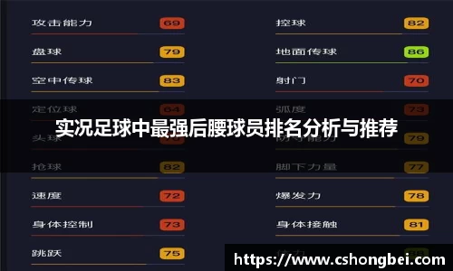 实况足球中最强后腰球员排名分析与推荐